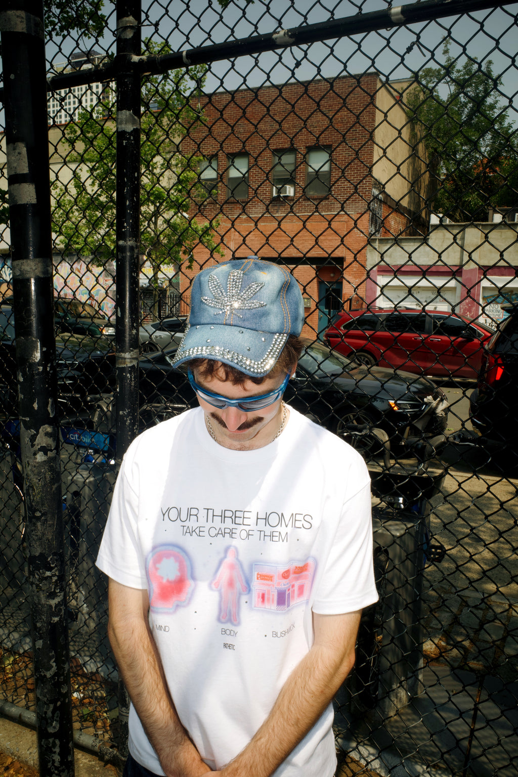 Bushwick Oversized Rhinestone T Shirt