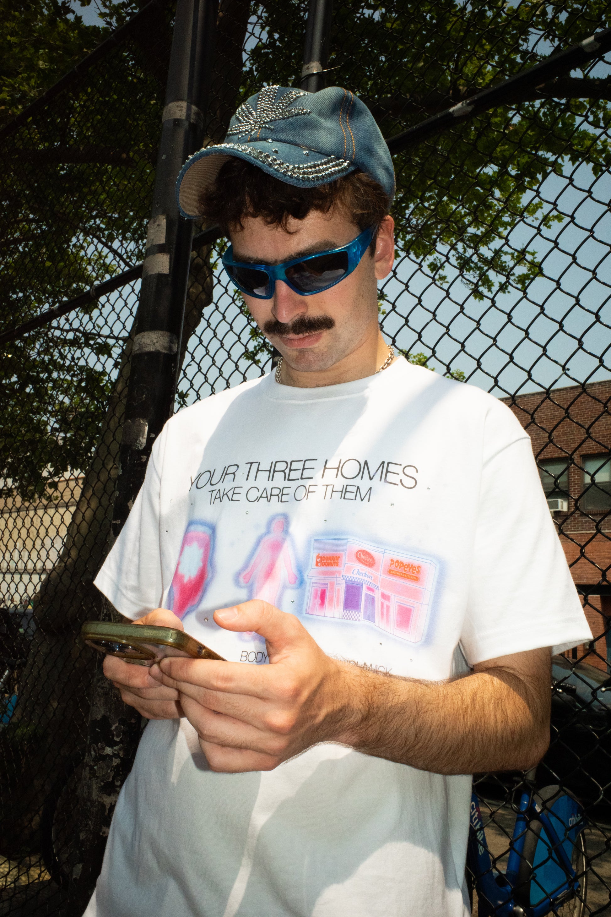 Bushwick Oversized Rhinestone T Shirt